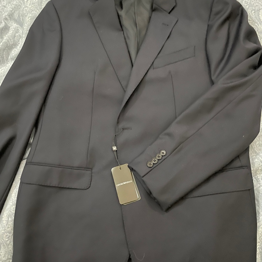 Emporio Armani G Line Solid Wool Blazer 58 (46 US) - Picture 2 of 10